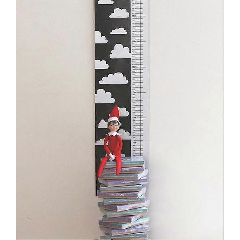 Toise pour enfants (garçons et filles), tableau de croissance mural en toile, décoration pour chambre d'enfant (1/2)
