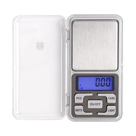 0.1g-500g High Precision Electronic Kitchen Scales Mini Precision Scale with Backlit LCD Display, 5 Units and Tare Function for Food, Travel, Medicine, Jewelry (1/5)