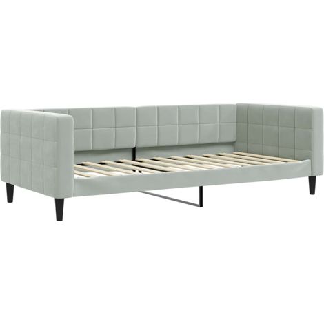 Maison Exclusive - Letto da Giorno Grigio Chiaro 90x200 cm in Velluto (1/5)