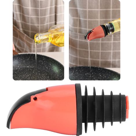 Bec verseur d'huile, bouchon pour bouteille d'huile, bouchon pour distributeur d'huile, bouchon pour bouteille de vin, bouchon pour bouteille de sauce soja et de vinaigre, accessoires pour bouteilles (1/4)