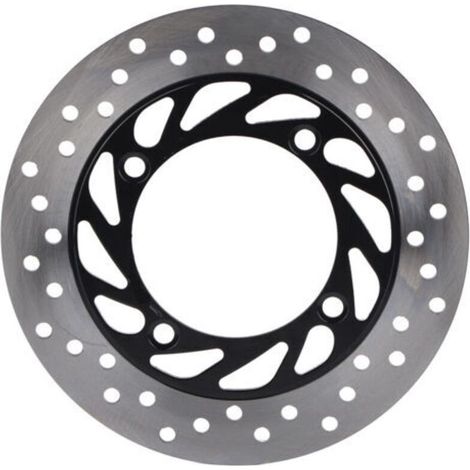 Disque de frein moto dissipateur thermique rotor 4 mm d'épaisseur couleur argent et noir pièce d'entretien pour deux-roues motorisé (1/5)
