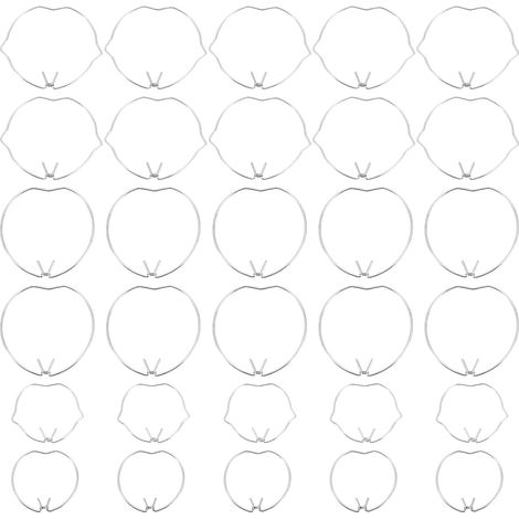 30 Pack MR16 MR11 Spring Retainer Rings 35mm Diameter 50mm for LED Halogen Bulbs, 2 Shapes, 2 Sizes Fittings or Most Lamps (1/5)