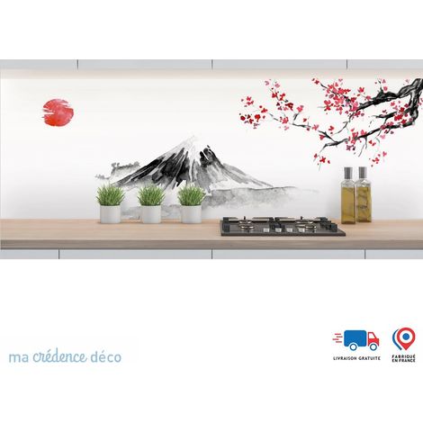 Crédence : Estampe japonaise 3 - Alu composite - 120 - 60 (1/3)