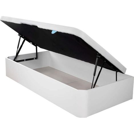 Arcón Canapé Abatible Lateral Relax 3D altura 32 cm  Blanco - 90x190 cm (1/2)
