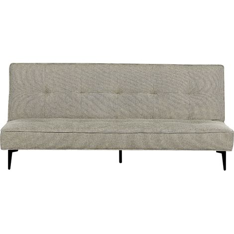 Sofá cama convertible moderno sin reposabrazos con respaldo abotonado verde claro Essvik