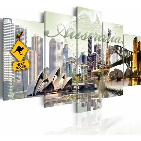 Tableau bienvenue en Australie - 200 x 100 cm (1/4)