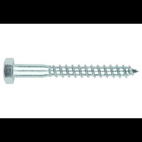 tornillo tirafondo cabeza hexagonal  8x160 barraquero din 571
