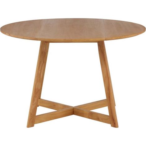 Yadikon Esstisch Ø120cm , mit Auszug mit Zusatzplatten Eiche dekor.