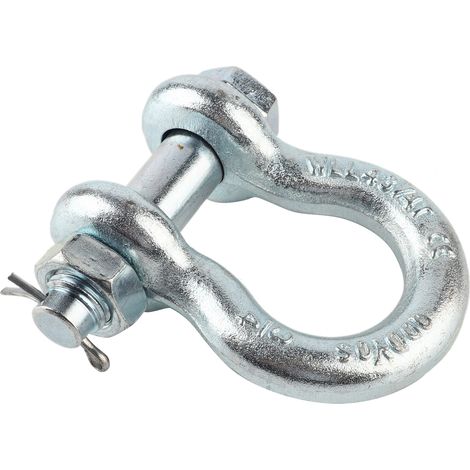 Ankerschäkel, hochbelastbar, aus legiertem Stahl, Bügelform mit Mutter, Schiffshebezeugteile, 1 Stück, 4,75 t (1/5)
