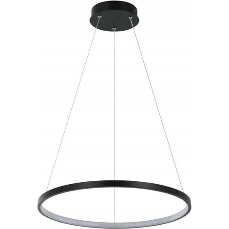 Moderne schwarze Ring-Pendelleuchte Ø40cm, farbvariable LED 22W RING Light Prestige (1/3)