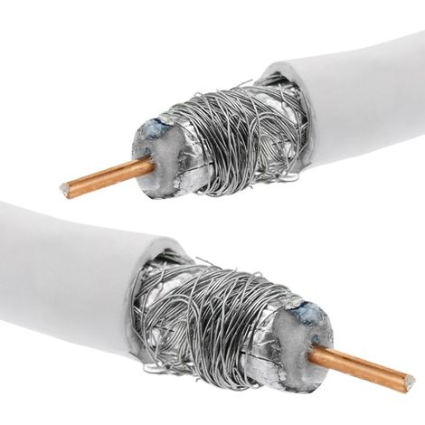 BeMatik - Antenne TV Câble coaxial (100m) (1/4)