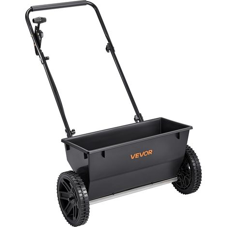Épandeur Engrais Capacité 22,6 kg Épandeur à Semence Largeur Épandage 46 cm Semoir à Pousser pour Semer les Graines, Jardinage, Pelouse et Gazon, 30 Réglages, avec Roues en Plastique 25,4 cm (1/5)
