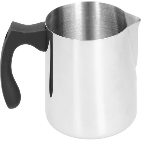 Pitcher à lait inoxydable 600ml pour mousse à café et latte art, idéal pour les amateurs de barista