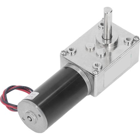 Moteur à engrenages CC petit 18 W, turbine à torsion réversible, moteur à vis sans fin autobloquant, 12 V CC, 0-200 tr/min (1/5)