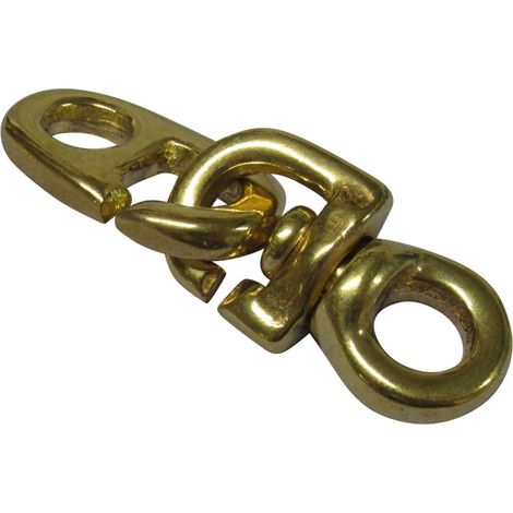 Brass Inglefield Clip Flag Swivel 58MM (Flagpole Brummel Line Hook)