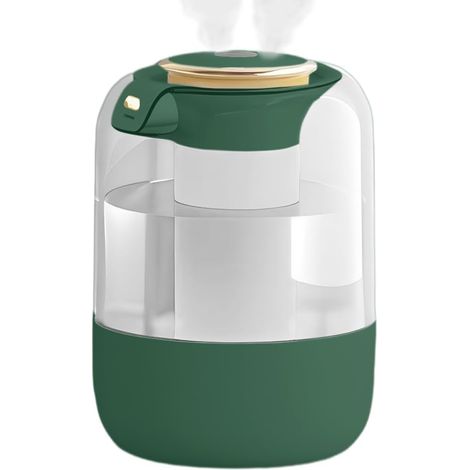 Humidificateur - 2 L - Double Diffuseur - 3 Modes De Nébulisation - Lampe LED 7 Couleurs - Pour Chambre À Coucher Et Bureau - 1 Pièce (1/5)