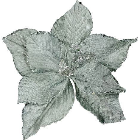 Graue Magnolie auf einem Pickel - Blumen für einen Weihnachtsbaum 28 cm (1/5)