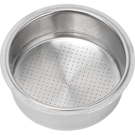 2 Tasse de Panier de Filtre Sous Pression pour une Machine à café, en Acier Inoxydable, Robuste, Petit et Pratique avec un Bon Effet de Filtrage adapté à la Plupart des Poignées (1/5)