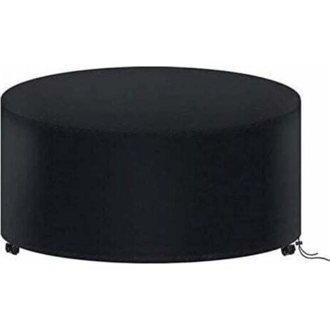 Housse de protection pour table de jardin ronde 180 x 90 cm, housse imperméable pour salon de jardin, bâche Oxford 210D, housse de protection pour table de jardin ronde (1/4)