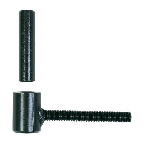 Standardscharnier Ø14 Kataphorese schwarz ING FIXATIONS - Schwanz Gewindestange 10x80 - A000390