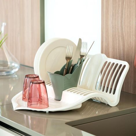 Égouttoir à vaisselle - L 35 cm x l 44 cm x H 15,5 cm - Vert - Livraison gratuite