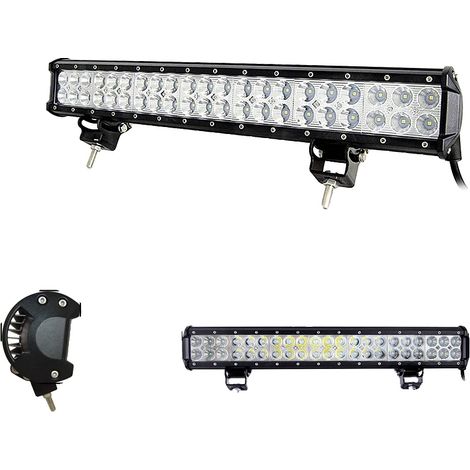 Barra luminosa a LED, design a doppia fila, temperatura di colore 6000K (1/2)