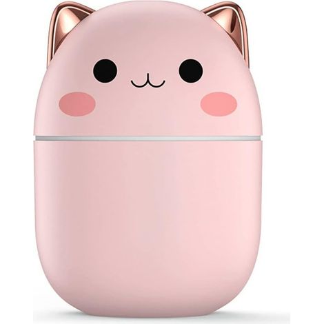 200 Luftbefeuchter, niedlicher Kawaii-Aroma-Diffusor mit Licht, kühlem Nachtnebel für Zuhause, Schlafzimmer, Auto, Karten-Luftreiniger (1/5)