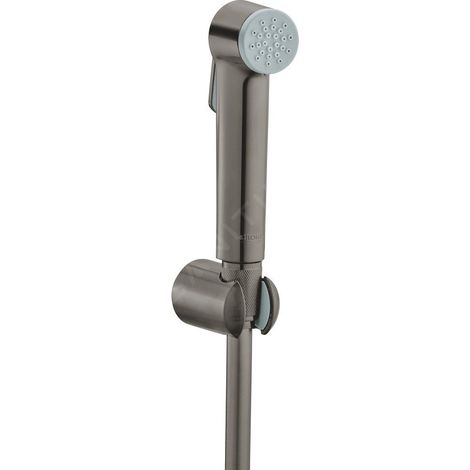 Grohe – Douchette pour robinet 27513AL1 – 1 jet – Support mural – Débit 8 l/min – Anti-calcaire SpeedClean – Hard graphite brossé