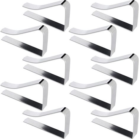 Pinces à nappe en métal, 10 pièces. (1/5)