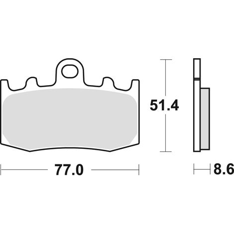 PASTILLAS DE FRENO TRW ZF KH335 ORGÁNICAS BMW R 1100 S 01-05, R 1150 GS / ADV / R /RT 01-06, K 1200 GT / RS 01-08 K 1200 S 05-09 R1200 GS / ADV 04-13, DELANTERAS