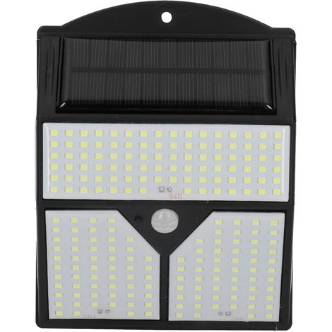 Solarbetriebene LED-Wandleuchte mit Bewegungsmelder, Induktionssensor für Dachrinnen, Veranden und Industrieanlagen (1/5)