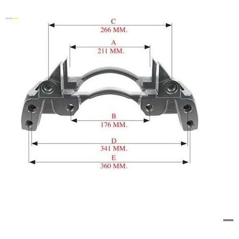Soporte de estribo Knorr Mercedes Atego Actros Axor K000026, 190108