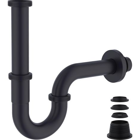 Siphon Lavabo Universel G 1 1/4" x 32 mm en Acier Inoxydable (1/5)