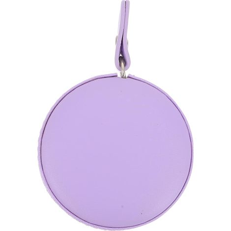 Metro a nastro leggero in similpelle PU viola da 1,5 metri, compatto, ideale per cucito e misurazioni corporee, strumento portatile per lavori artigianali e uso quotidiano. (1/5)