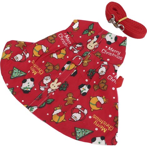 Gilet et laisse pour lapins, vêtements mignons, ajustables et respirants avec corde de traction pour cochons d'Inde et hérissons (M) (1/5)