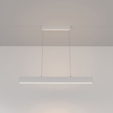 Lampadario A Sospensione Moderno Step Metallo Bianco Led Integrato 23W Calda (1/4)