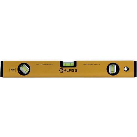 LIVELLA A 3 FIALE IN ALLUMINIO MAGNETICA "MAGNETIC PRECISION" MM.400 KLASS XZ114 (1/2)