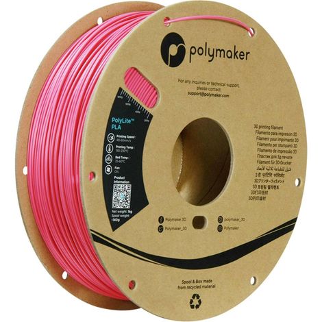 Polymaker PA02054 Polymaker PolyLite PLA Filament Magenta 1.75 mm / 1kg Filamento per stampante 3D Plastica PLA Elevata (1/5)