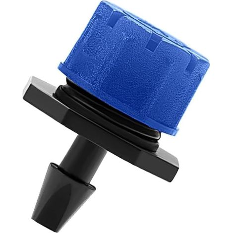 Goutteurs d'irrigation réglables – 50 micro-asperseurs orientables à 360° (8 trous) pour jardin, terrasse et massifs de fleurs – Bleus (1/5)