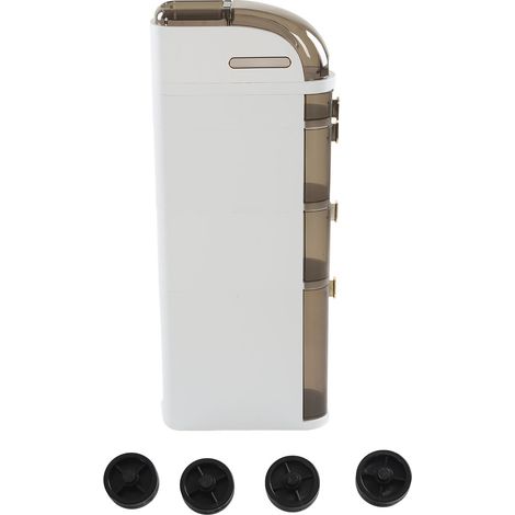 Meuble de rangement salle de bain étroit avec tiroirs et roulettes pour cuisine maison petits espaces (1/5)