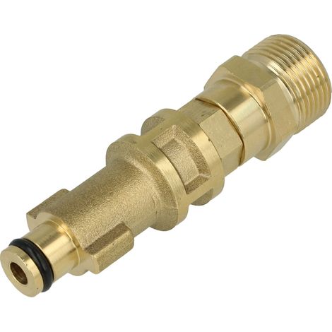 vhbw Adapter Bajonett auf M22 Gewinde kompatibel mit Bosch Aquatak 10+, 115, 10, 110, 100 Hochdruckreiniger - Schnellkupplung