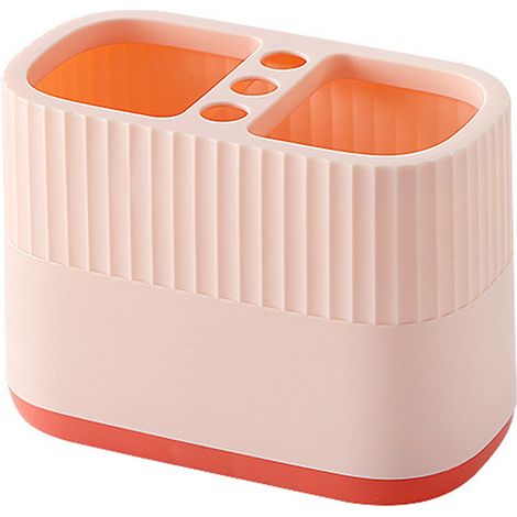 Porte-stylo de bureau, pot à crayons, boîte de rangement pour fournitures de bureau, organiseur de pinceaux de maquillage pour filles, 14 x 10,4 x 7,4 cm (1/5)