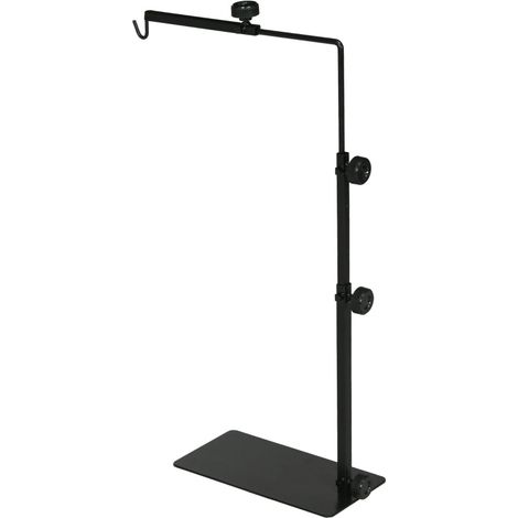 Support pour lampe chauffante Rootz PawHut - Support pour lampe chauffante pour reptiles - Support réglable - Améliore la diffusion de la chaleur - Base stable en acier - Montage facile - 40 cm (L) x (1/5)