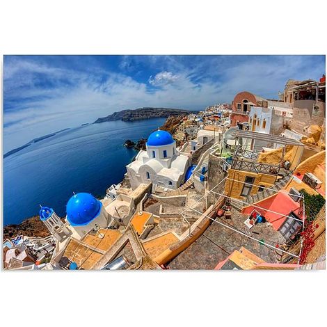Tableau santorin hdr - 80 x 60 cm (1/5)