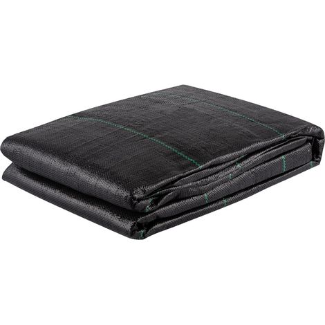 Tissu géotextile 3,8x9,15 m Tissu de Drainage d'allée PP tissé 3,5 oz résistance de Traction 272 kg sous-Couche pour stabilisation du Sol, aménagement paysager, barrière Contre Mauvaises Herbes (1/5)