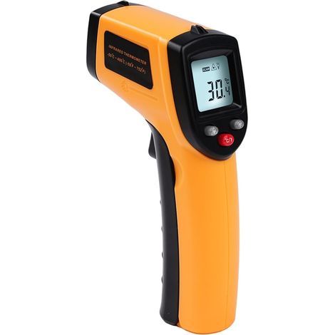Thermomètre infrarouge, Thermomètre Laser Numérique pour la Cuisson des Grillades Thermomètre Sans Contact -50°C~400°C pour Les Congélateurs Système de Chauffage pas Pour les Humains (1/5)