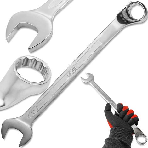 JCB Maulschlüssel 75° abgewinkelt 27 mm CR-V Stahl doppelseitig