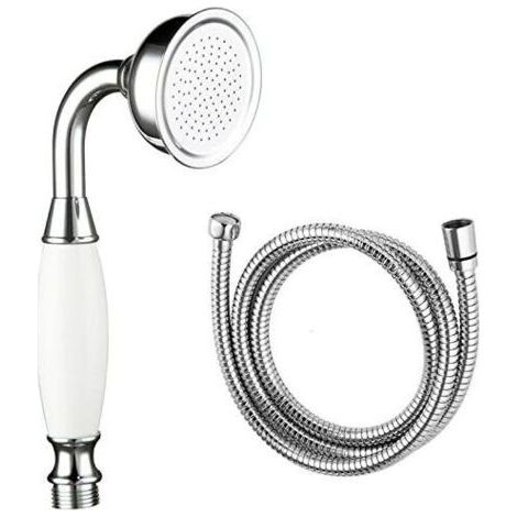 BUNTHAUS Pommeau de douche traditionnel avec jet de douche et tuyau de 59 pouces chromé (1/4)