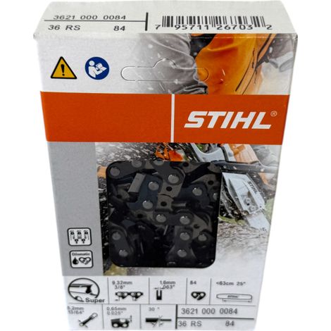 Chaîne tronçonneuse STIHL 36210000084 Pas : 3/8" Jauge : 1.6 Maillons : 84