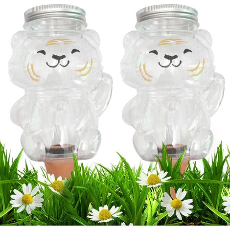 Globe Arrosage Automatique - En Céramique et Plastique - Pour Plantes d Intérieur et d Extérieur - Convient aux Suspensions et Balcons - 2 Pièces (1/5)